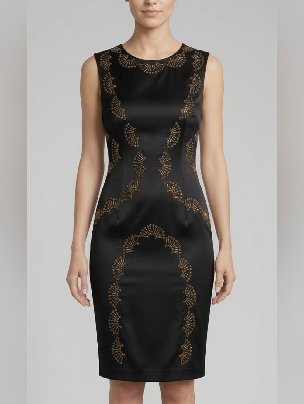 M Silk Dress with Gorgeous Bead Details